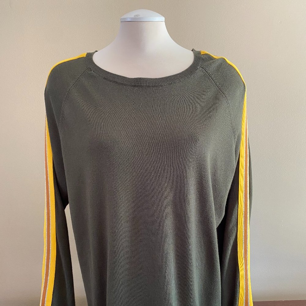 Garcia Sweater with Stripes on Arms